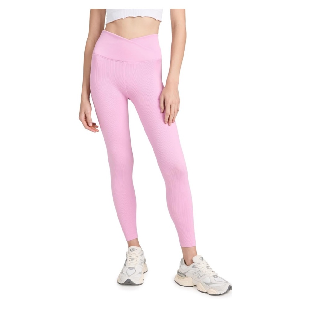 Spiritual Gangster Candy Pink Wrap Front Seamless Leggings